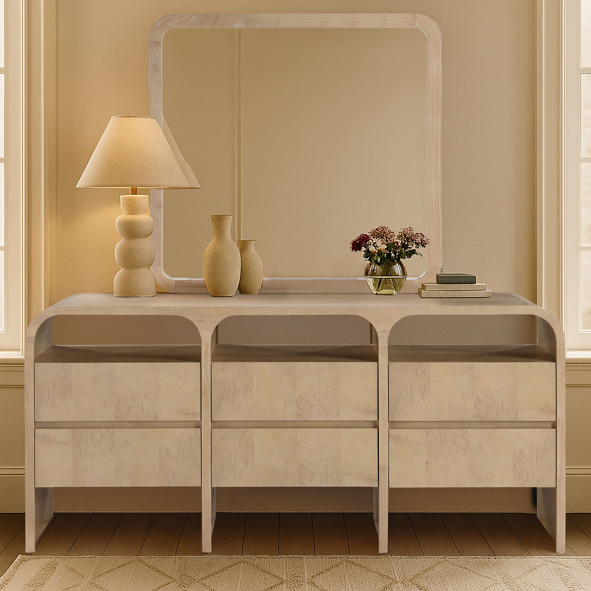 Giada - Solid Wood And Veneer Mirror