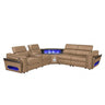 Nova - Sectional With Bluetooth Speaker, LED And Lifting Wine Cabinet