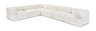 Orin - L-Shaped Velvet 6 Piece Modular Sectional
