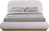 Vaughn - Linen Bed With Natural Base