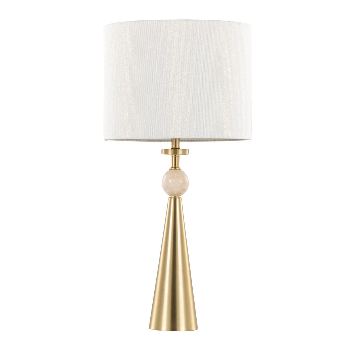 Cone - Travertine Table Lamp (Set of 2)