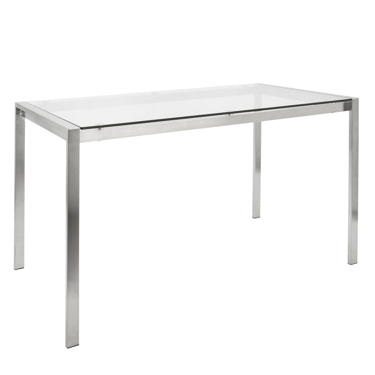 Fuji - Mason Upholstered Swivel Dining Set - Stainless Steel