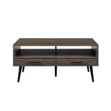 Contemporary 2 Drawer Low Coffee Table