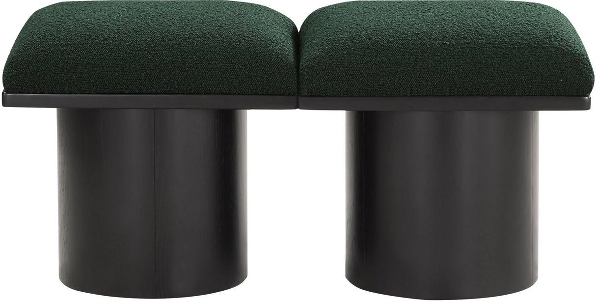 Pavilion - 2 Piece Modular Bench With Black Base