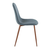 Pebble - Mid-Century Modern Dining / Accent Chair (Set of 2) - Walnut