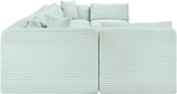 Shaggy - 8 Piece Modular U-Shaped Armless Sectional