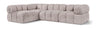 Orin - Fabric Velvet 4 Piece Modular Sectional