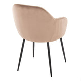 Buena - Dining Chair (Set of 2) - Black Metal Legs