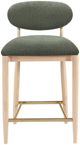 Riccio - Fabric Stool - Natural Frame