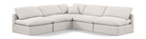 Indulge - Linen 5 Piece Modular Corner Armless Sectional