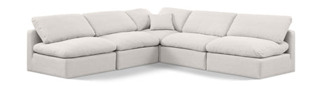 Indulge - Linen 5 Piece Modular Corner Armless Sectional