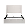 Caron - Upholstered Wingback Bed With High Headboard