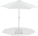 Fiji - Aluminum Patio Umbrella With Square White Base