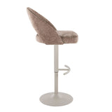 Renee - Adjustable Barstool (Set of 2) - Pearl Gray Base