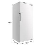 30 in. Commercial Auto-Defrost Reach-In Freezer, 21 cu. ft. in White (KM-RIF-1D17C-WH)