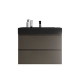 Alice - Bathroom Vanity With Sink, Large Storage Wall Mounted Floating Bathroom Vanity For Modern Bathroom, One-Piece Sink Basin Without Drain And Faucet