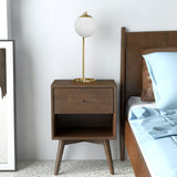 Globe Table Lamp Opal With Dimmer Switch Inline - Gold / White