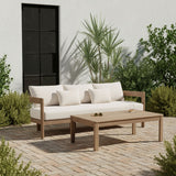 Newport - Water Resistant Fabric 86.75" Upholstered Outdoor Patio Sofa