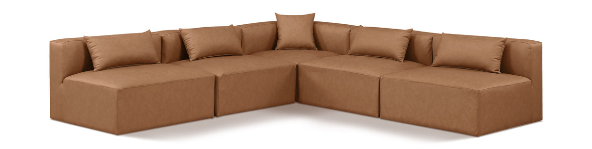 Cube - 5 Piece Modular Corner Armless Sectional
