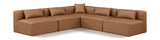 Cube - 5 Piece Modular Corner Armless Sectional