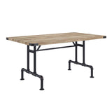Edina - Dining Table - Oak & Sandy Black