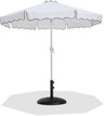 Amalfi - Patio Umbrella - Black Base / White Pole