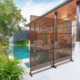 Freestanding Outdoor & Indoor Freestanding Metal Privacy Screen