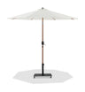 Fiji - Aluminum Patio Umbrella With Square Black And Teak Base