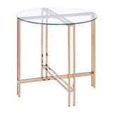Veises - End Table - Champagne