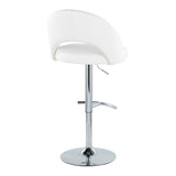 Renee - Adjustable Barstool (Set of 2) - Chrome Base