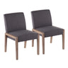 Carmen - Contemporary Chair (Set of 2) - White Washed Wood
