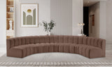 Arc - Faux Leather 7 Piece U-Shaped Modular Sofa