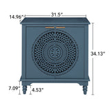 Hollow - Carved 2 Doors Accent Cabinet
