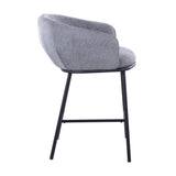 Ashland - Contemporary Counter Stool (Set of 2) - Black Steel Frame