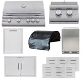 Blaze LTE+ Marine Grade 8-Piece 32-Inch Propane Outdoor Kitchen Package