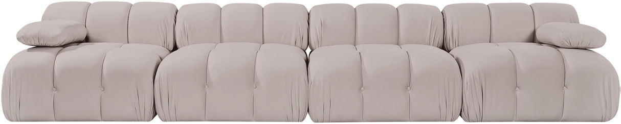 Orin - Velvet 4 Piece Modular Sofa