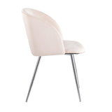Luna - Contemporary Chair (Set of 2) - Chrome Legs
