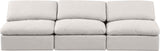 Indulge - Linen 3 Seat Modular Armless Sofa