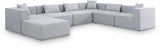 Cube - Linen 7 Piece Modular Sectional