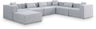 Cube - Linen 7 Piece Modular Sectional