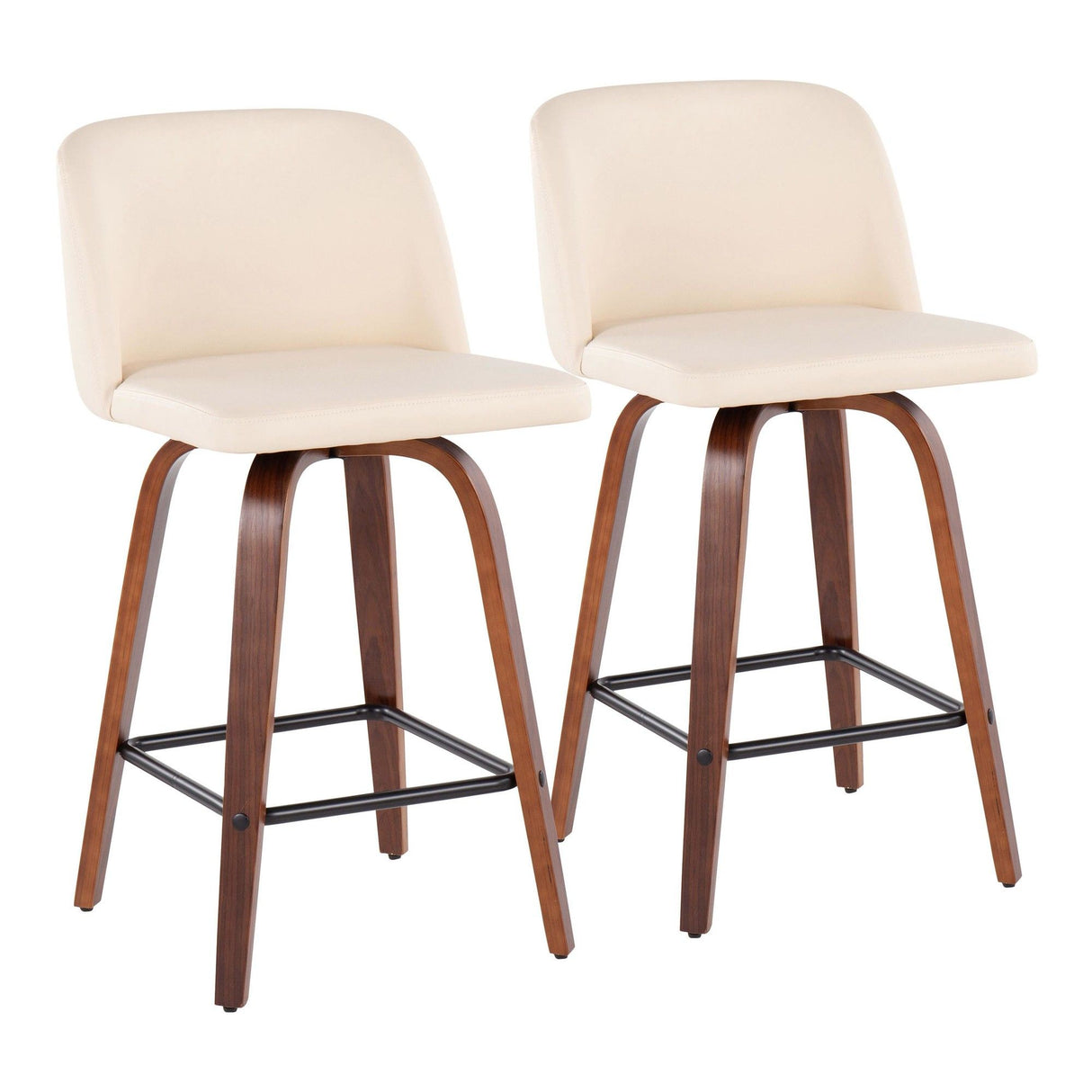 Tintori - Counter Stool With Square Footrest Set