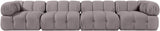 Orin - Fabric Velvet 4 Piece Modular Sofa