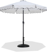 Amalfi - Patio Umbrella - Black Base / Black Pole