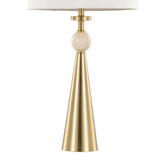 Cone - Travertine Table Lamp (Set of 2)