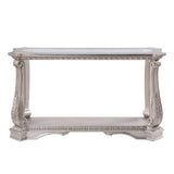 Northville - Sofa Table - Clear Glass & Antique Silver