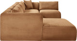 Shaggy - Fabric 5 Piece Modular U-Shaped Sectional