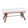 Folia - Mid-Century Modern Bench - Walnut Wood