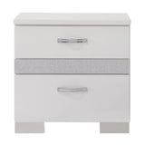 Naima II - Nightstand - White High Gloss