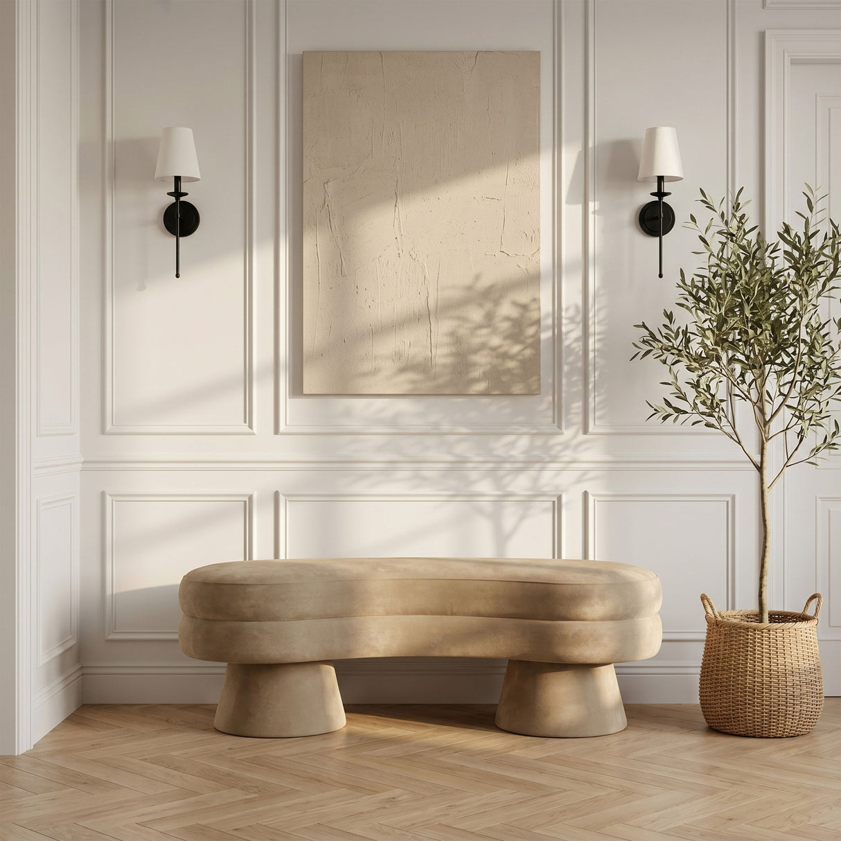 Zenna - Velvet Bench
