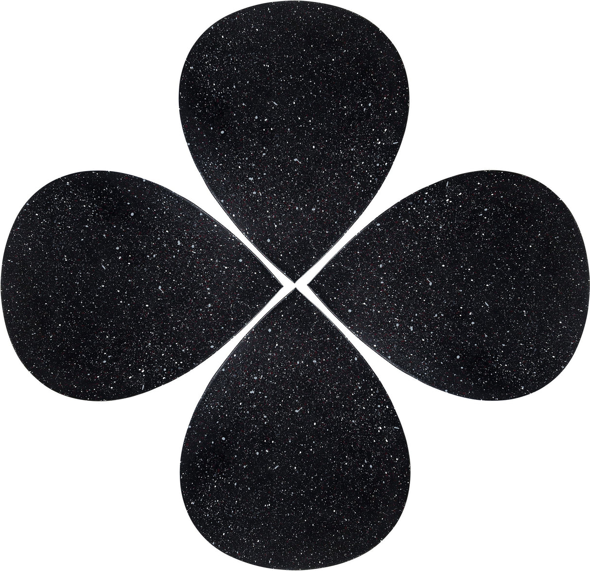 Petal - Coffee Table - Black Terazzo